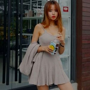 Korean style Strappy Knit Romper